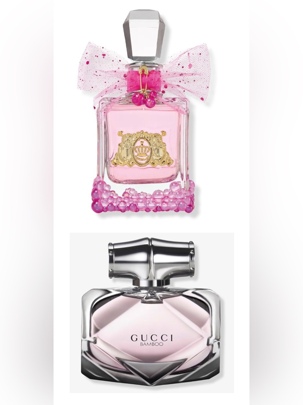 Gucci Bamboo, Juicy Couture Viva La Juicy Le Bubbly, NIB $270 Retail “Empty”